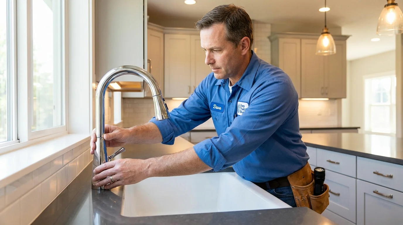 Kitchen faucet installation by Johns Plumbing LLC in Agoura Hills